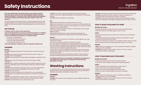 Safety Instructions