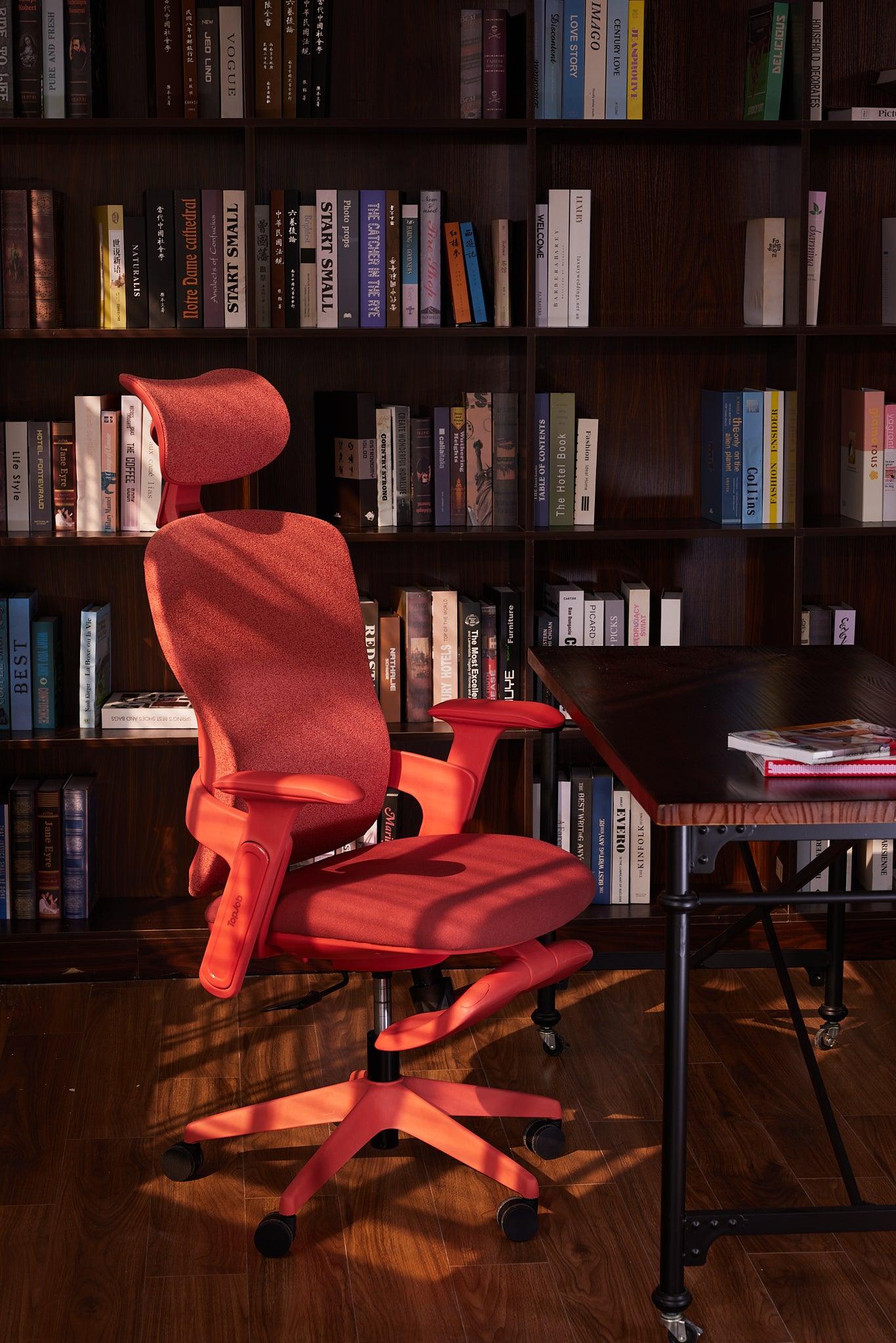 TopJob Aura ergonomic office chair in neutral fabric