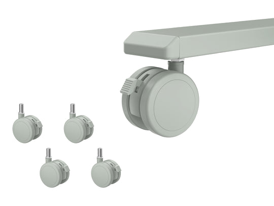 Lockable Casters & Fixed Feet for AnyDesk Fold (Replacement)