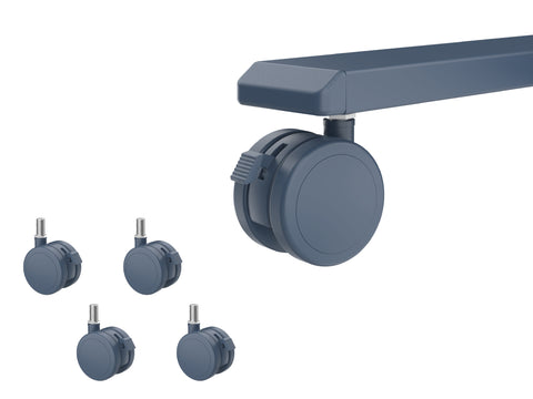 Lockable Casters & Fixed Feet for AnyDesk Fold (Replacement)