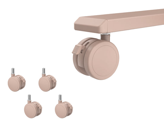 Color-matched Lockable Casters for AnyDesk Fold (Replacement)