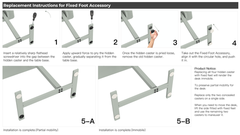 Fixed-Feet for AnyDesk Nest & AnyDesk Nest Pro